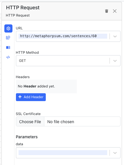 HTTP block sidepanel