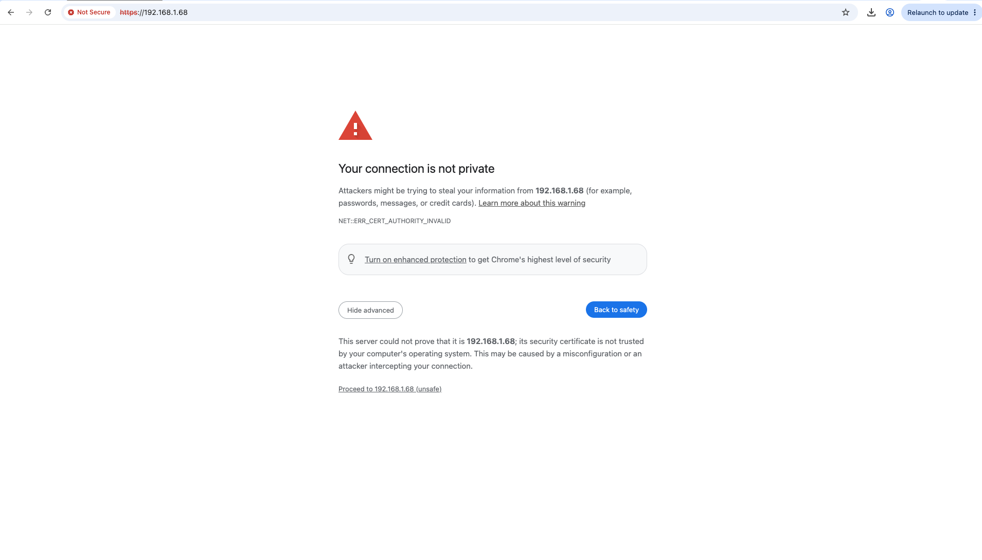 HTTPS Warning