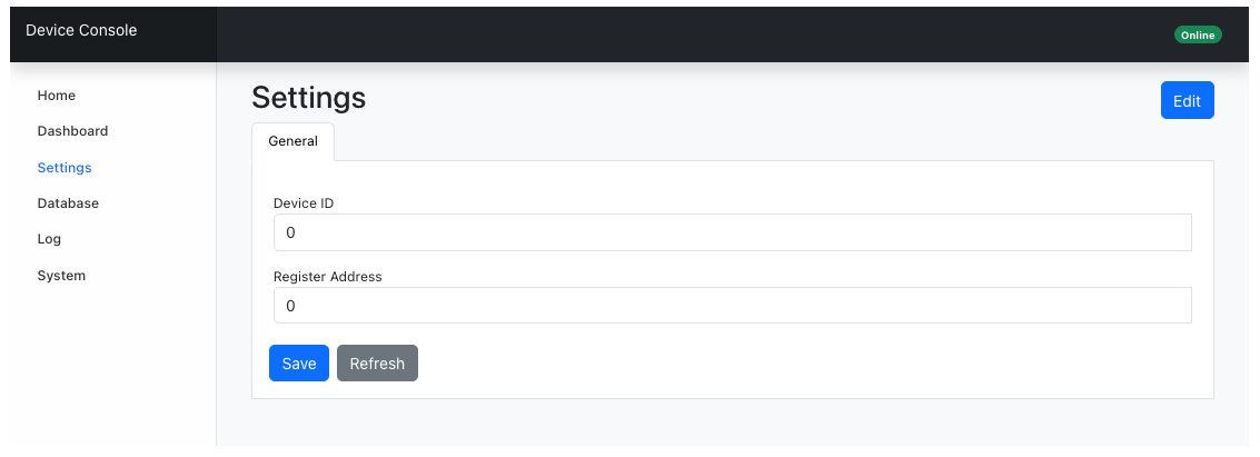 Dashboard Settings